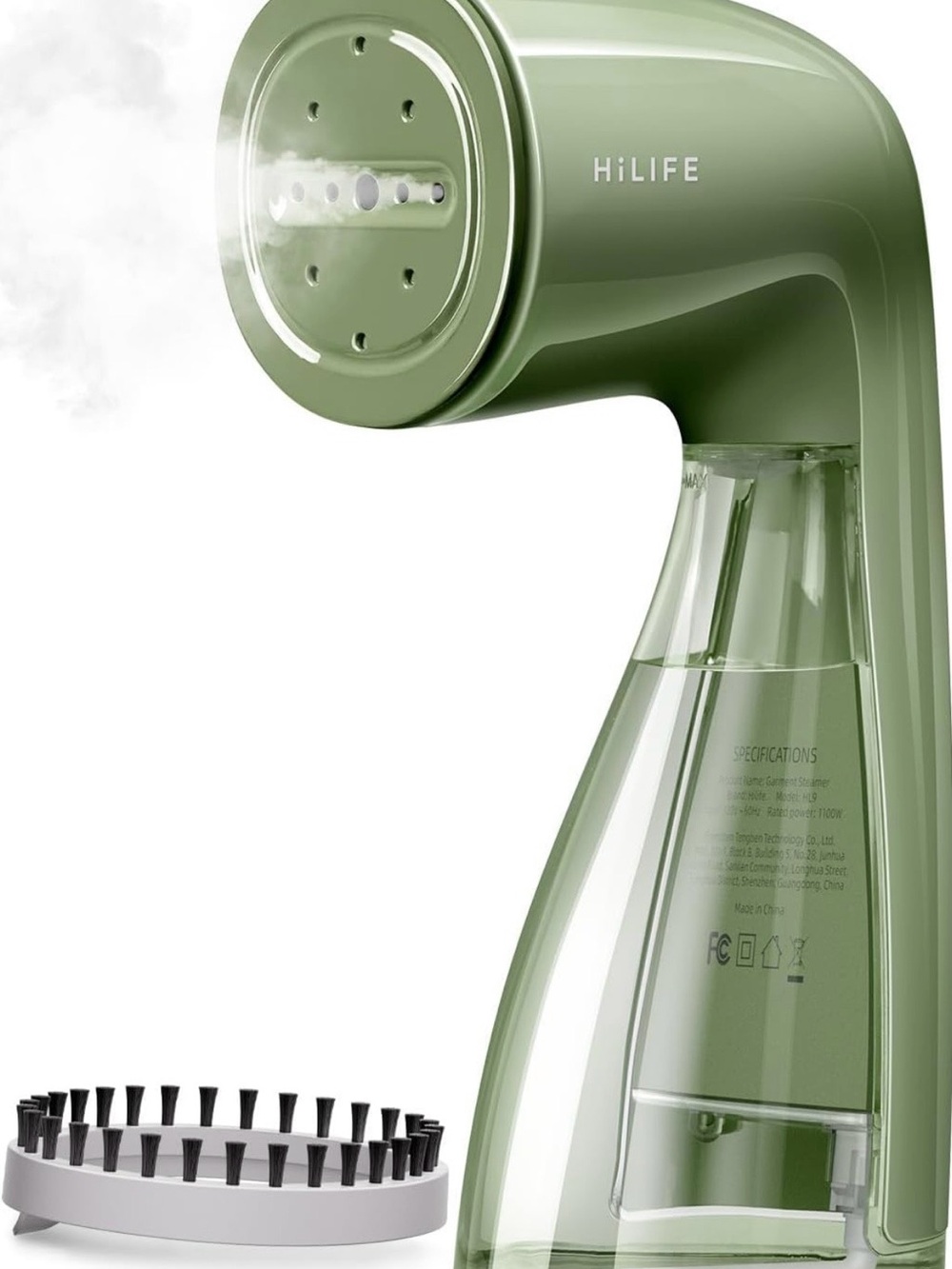 Green Handheld Garment Steamer